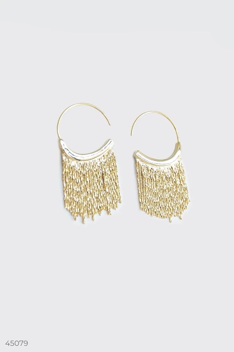 Gold cocktail earrings photo 1