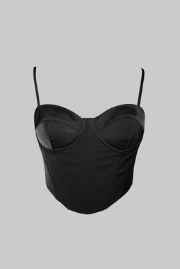Black corset with lacing