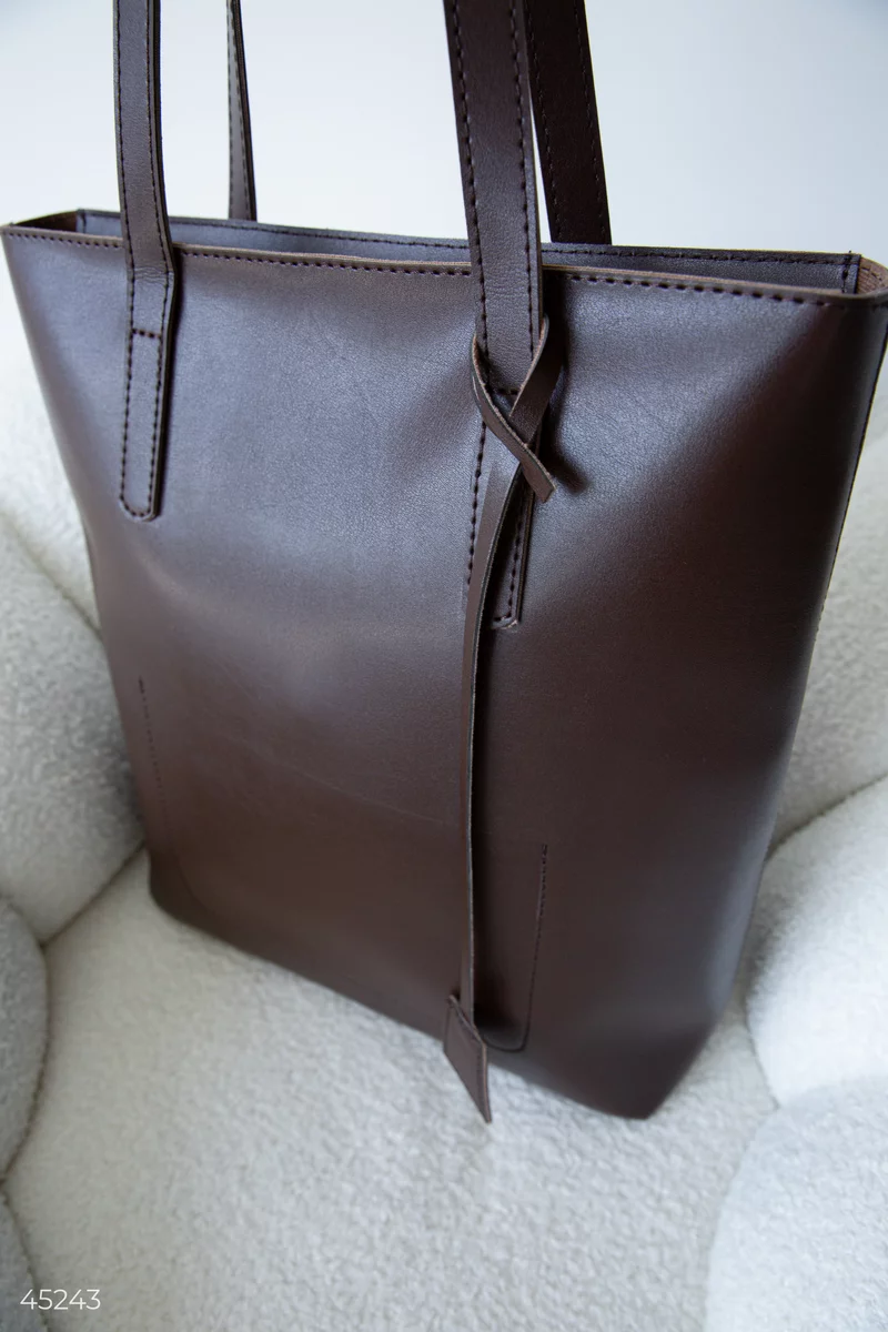 Eco-leather shoulder bag photo 4