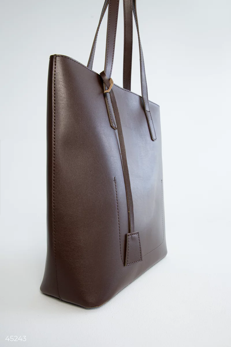 Eco-leather shoulder bag photo 5