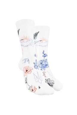 White short socks with Dusha print photo 2