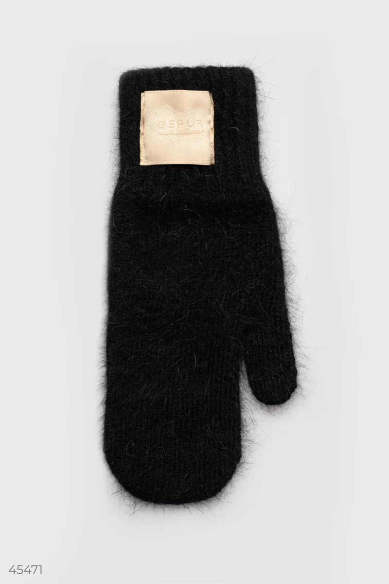 Angora warm mittens photo 3