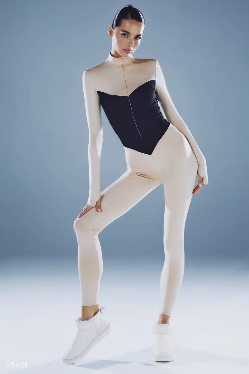 Jumpsuit with imitation corset photo 1
