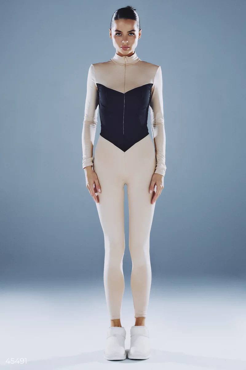 Jumpsuit with imitation corset photo 4