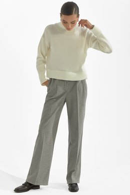 Серые брюки-палаццо со стрелкой фотография 1