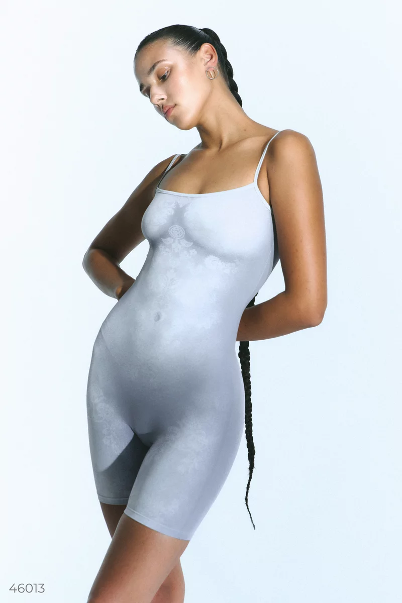 Gray TILO jumpsuit with straps photo 3