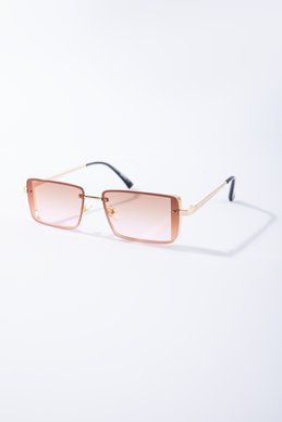 Коричневые очки с прямоугольными линзами фотография 2