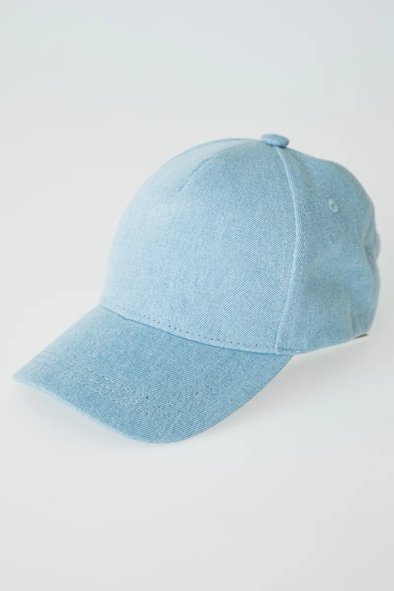 Blue denim baseball cap photo 5