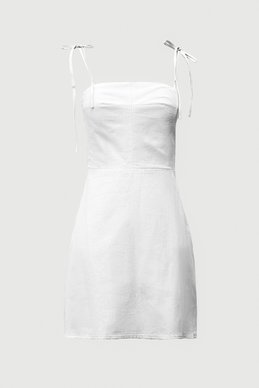 Milk sundress mini made of 100% linen
