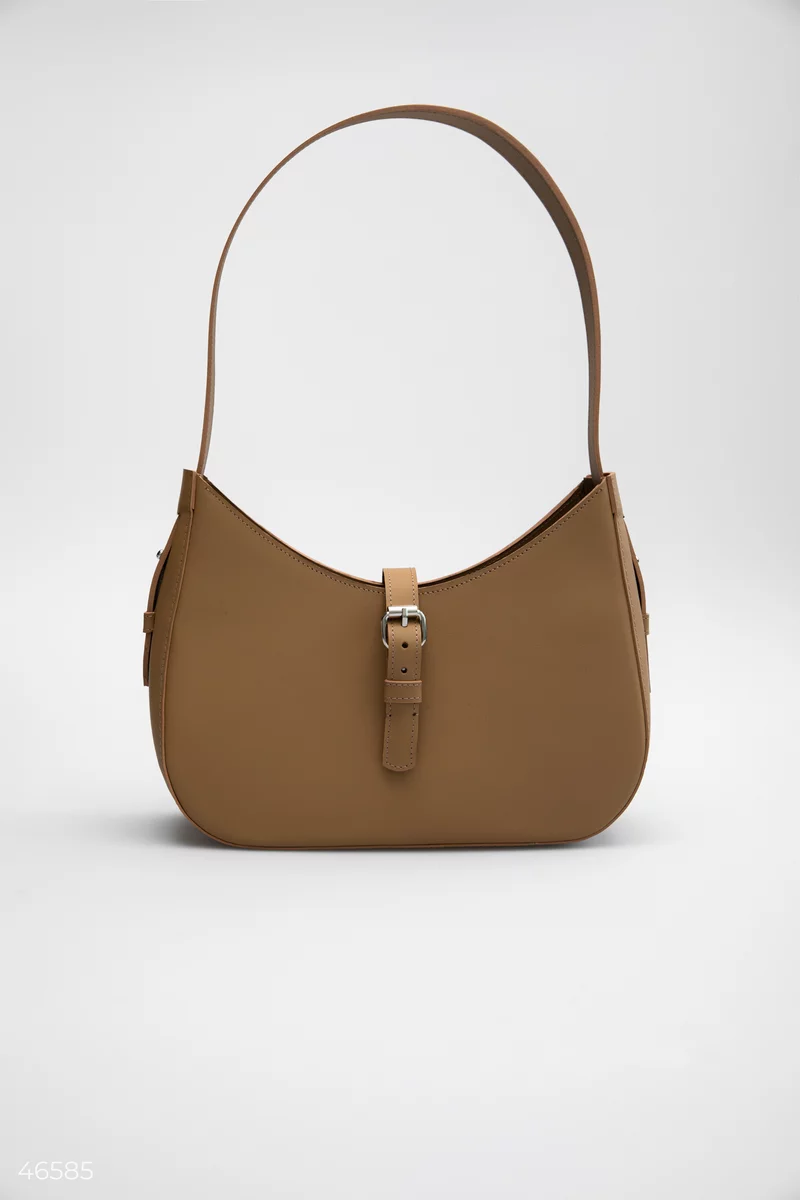 Beige bag made of genuine leather photo 1