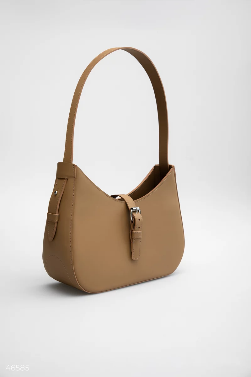 Beige bag made of genuine leather photo 2