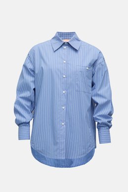 Blue striped oversize shirt