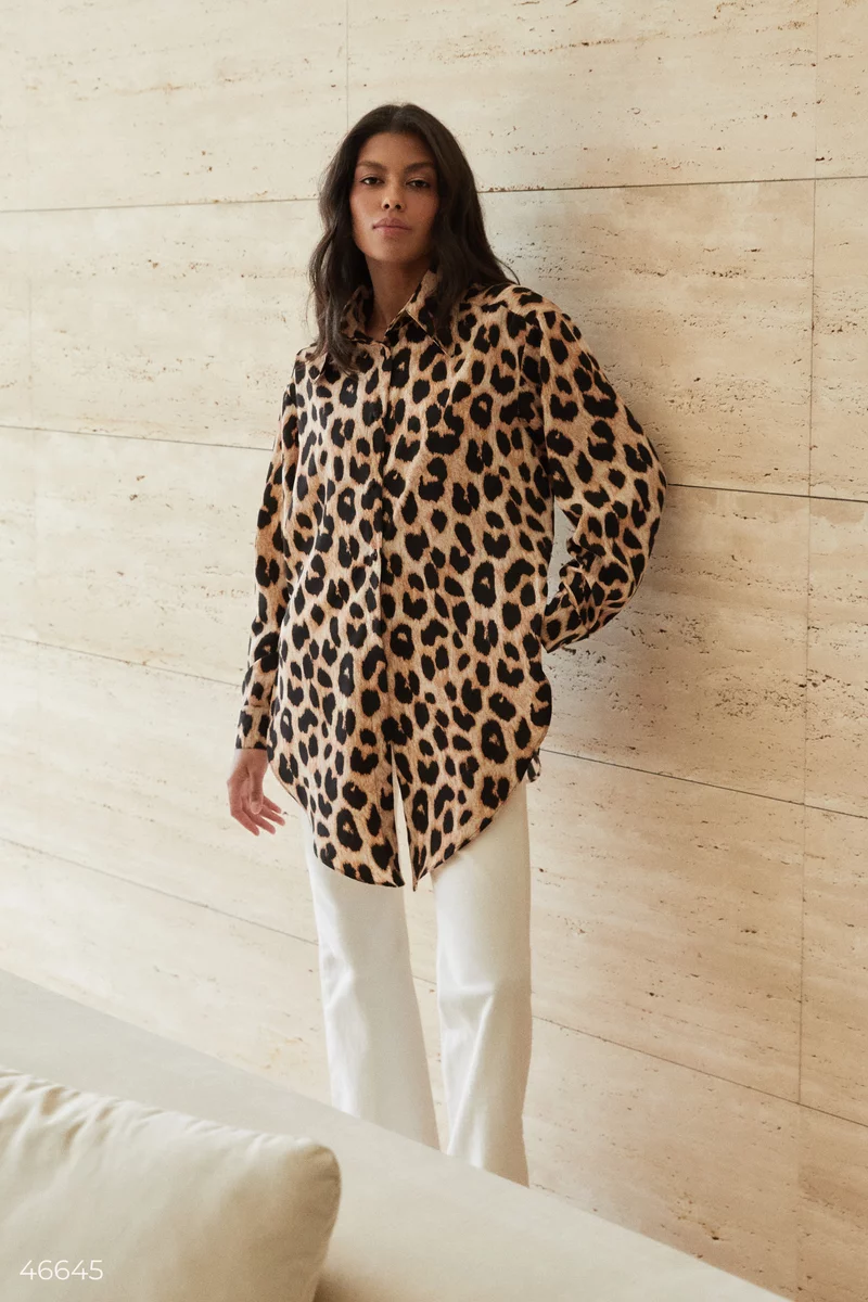 Leopard print blouse photo 4