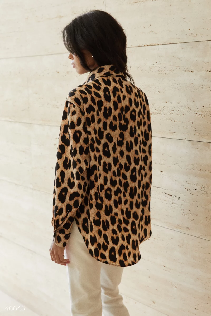 Блуза с леопардовым принтом фотография 5