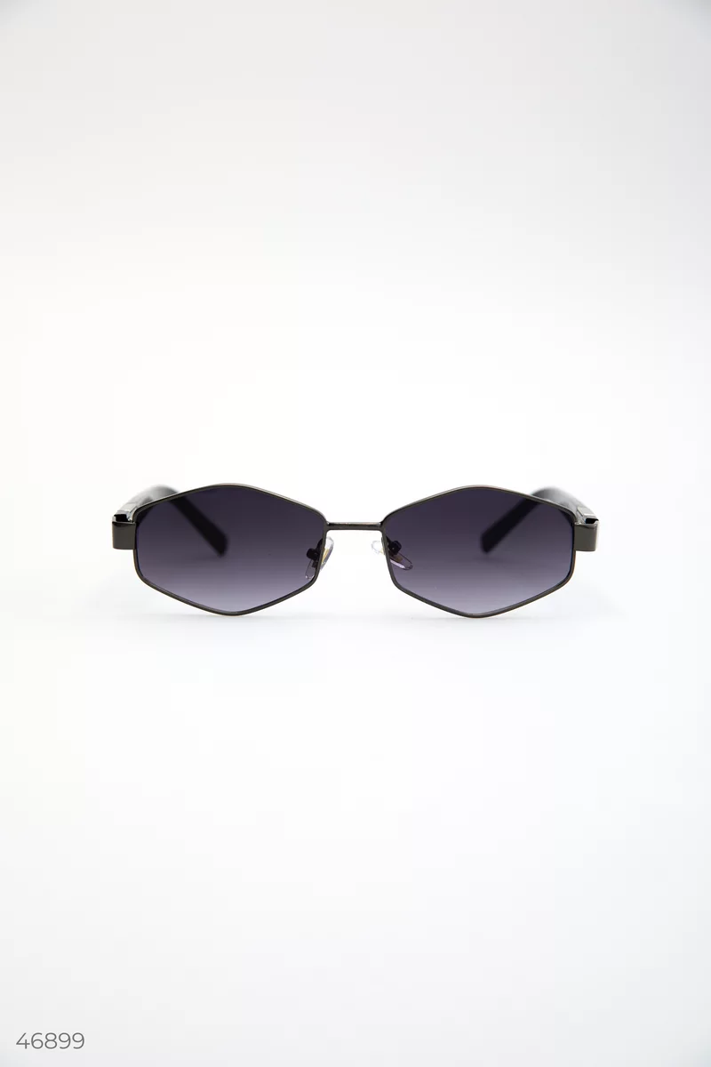 Черные солнцезащитные очки геометрия фотография 2