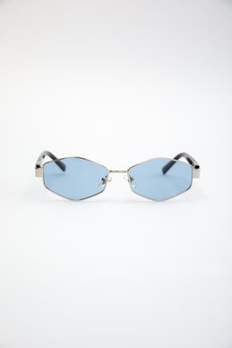 Блакитні сонцезахисні окуляри геометрія фотографія 2