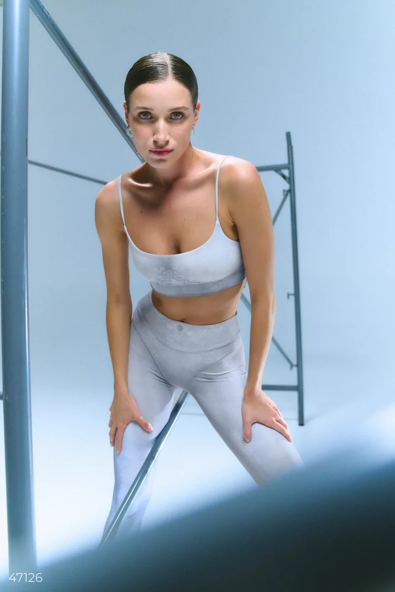 TILO gray top with thin straps photo 1