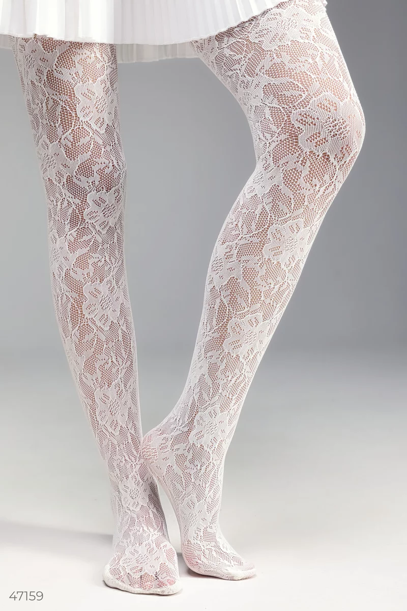 Milk lace tights photo 4