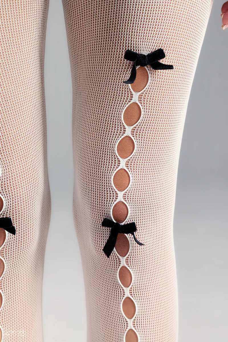 Milk tights with bows photo 3