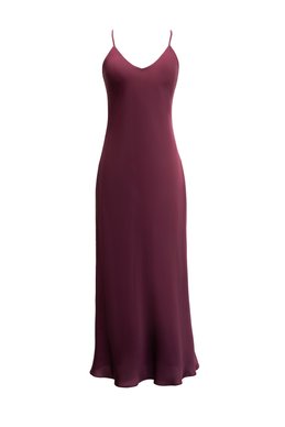 Silk dress-combination in a plum shade photo 2