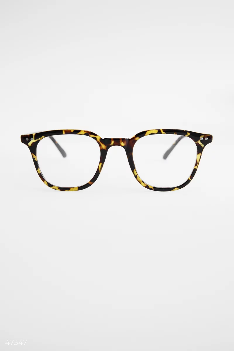 Leopard glasses with a clear lens photo 4