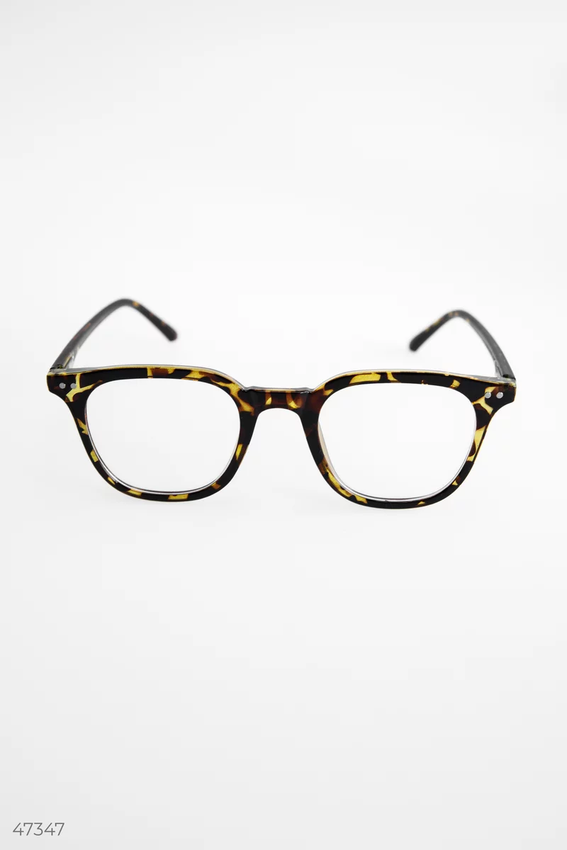 Leopard glasses with a clear lens photo 5