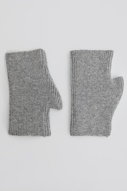 Gray gloves-mittens