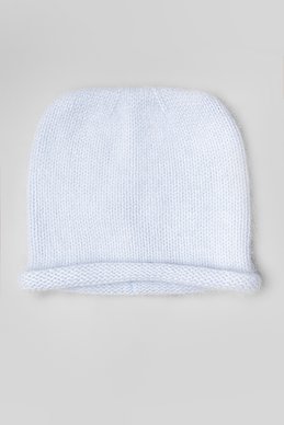 Blue angora hat