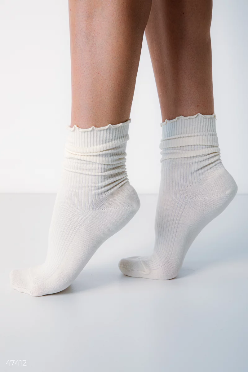 Milk cotton socks photo 1