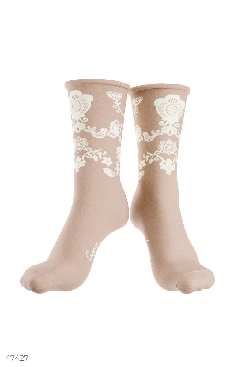 TILO beige cotton socks photo 1