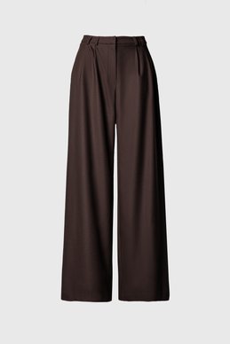 Brown suiting palazzo pants