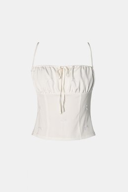 Milky crop top with bows