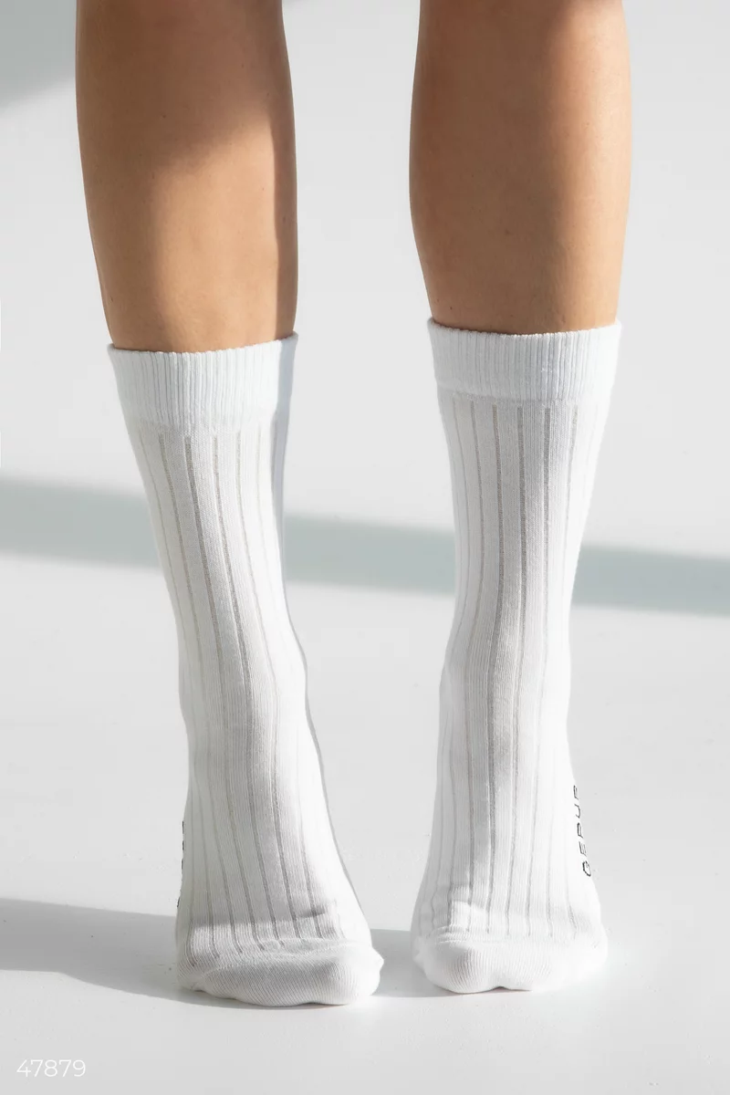 White striped socks photo 1