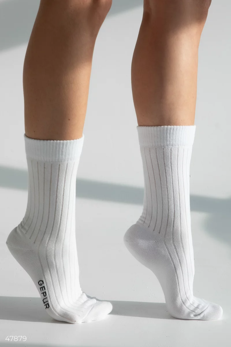 White striped socks photo 2