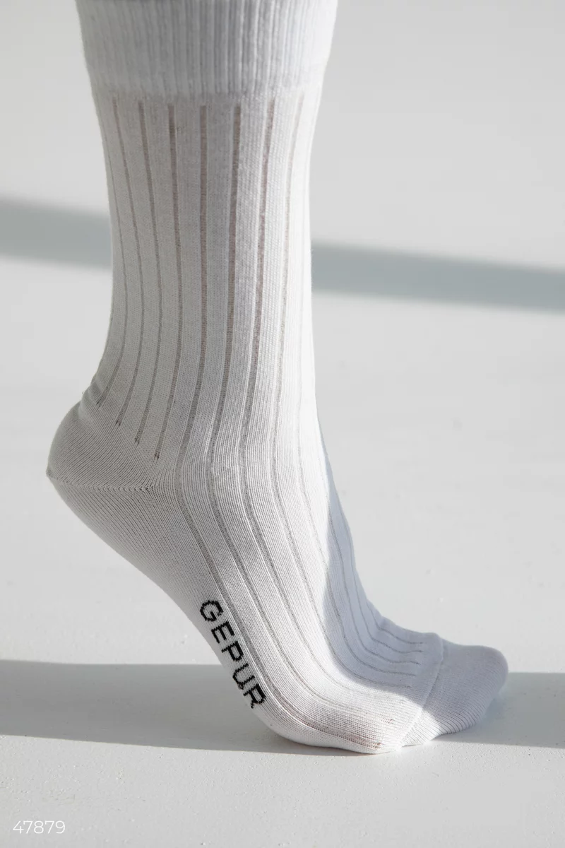 White striped socks photo 3