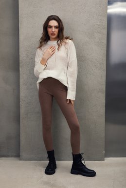 Light brown warm leggings