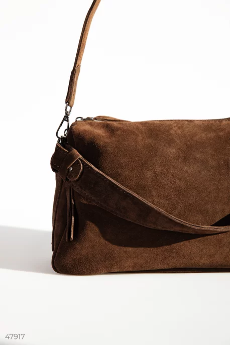 ★DEINET★ STUD POCKET BIG BAG IN SUEDE BROWN DEINET】24FW STUD POCKET BIG BAG IN SUEDE (2COLORS)