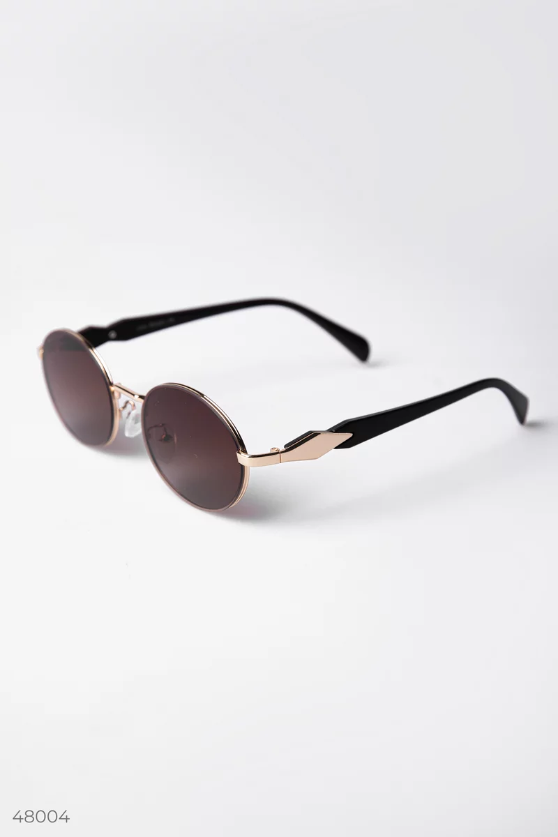 Brown sunglasses with oval lenses photo 2