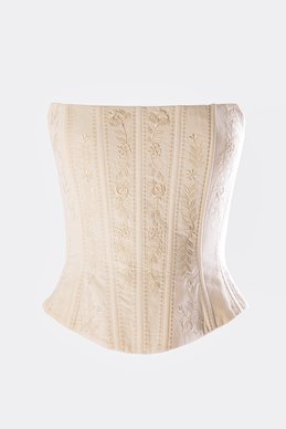 Milk linen embroidered corset "Maljovanka"