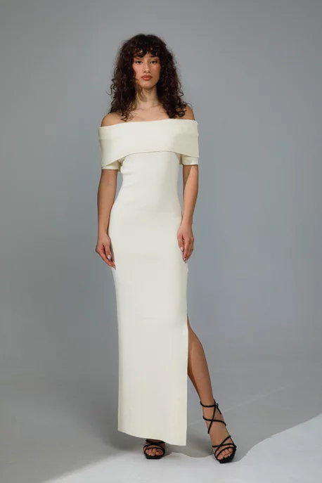 Sexy Slit Blinding Elastic Knit Sleeveless Bodycon Dress Sexy Slit Blinding Elastic Knit Sleeveless Bodycon Dress