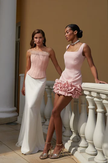 Сукня Babydoll Dress у відтінку кришталевої троянди фотографія 1