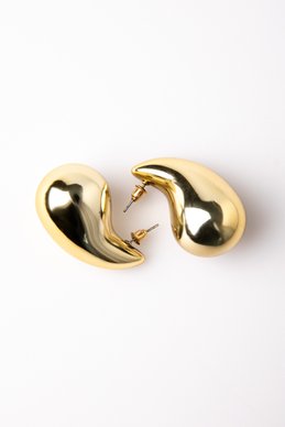 Gold-tone drop-shaped earrings