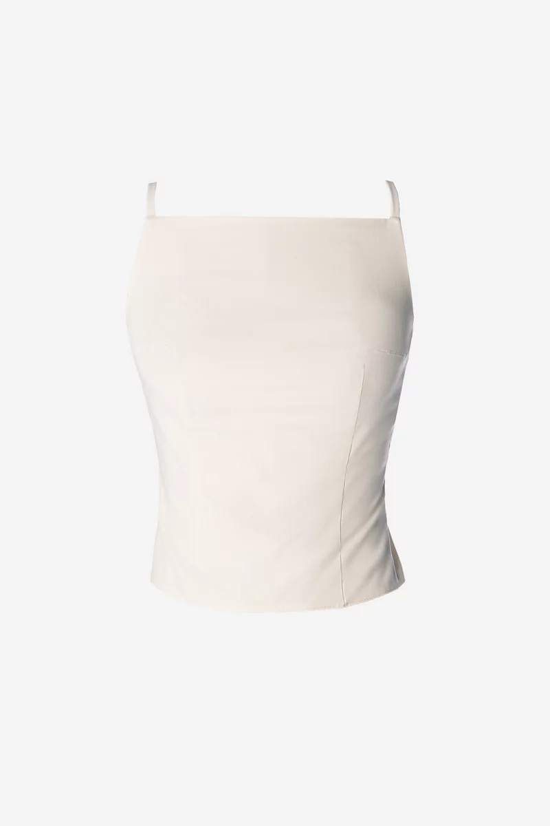 Milk top with open back photo 5