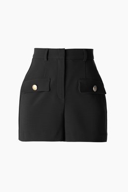 Basic black high waist shorts