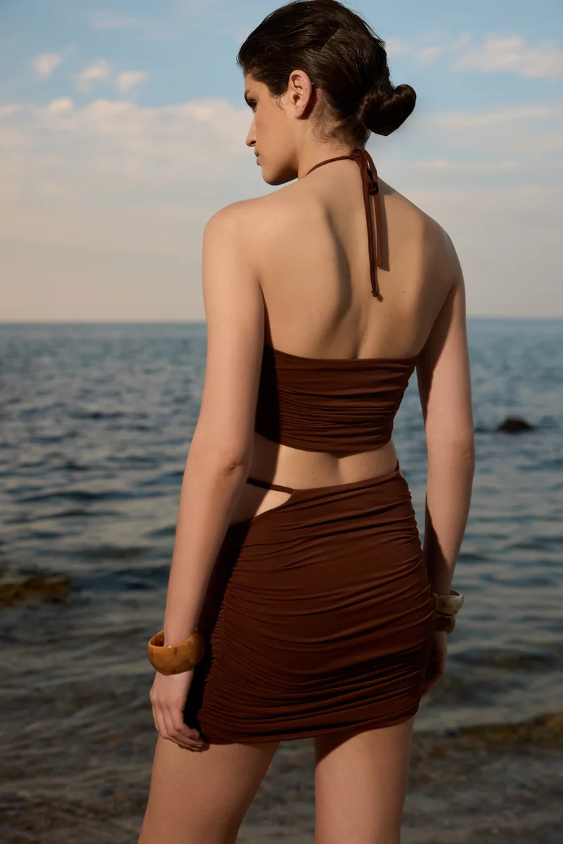 Chocolate fondant top and skirt set photo 5