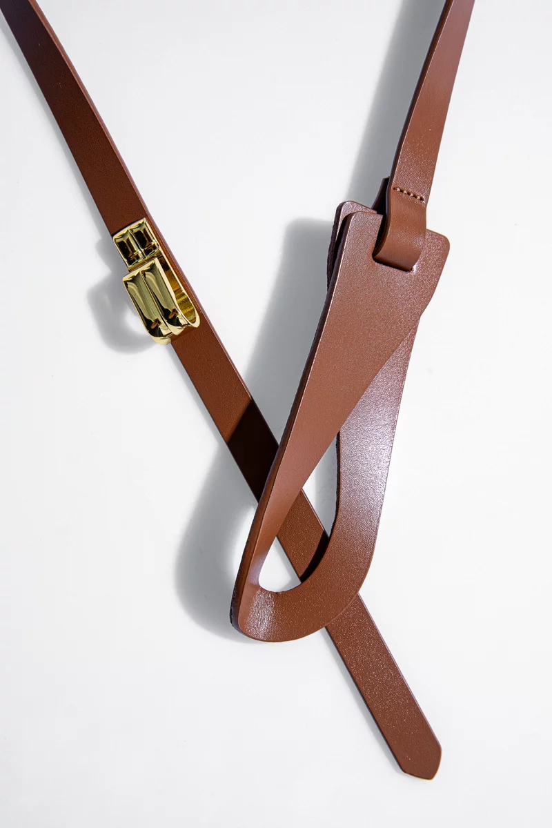 Cappuccino accent loop belt photo 4