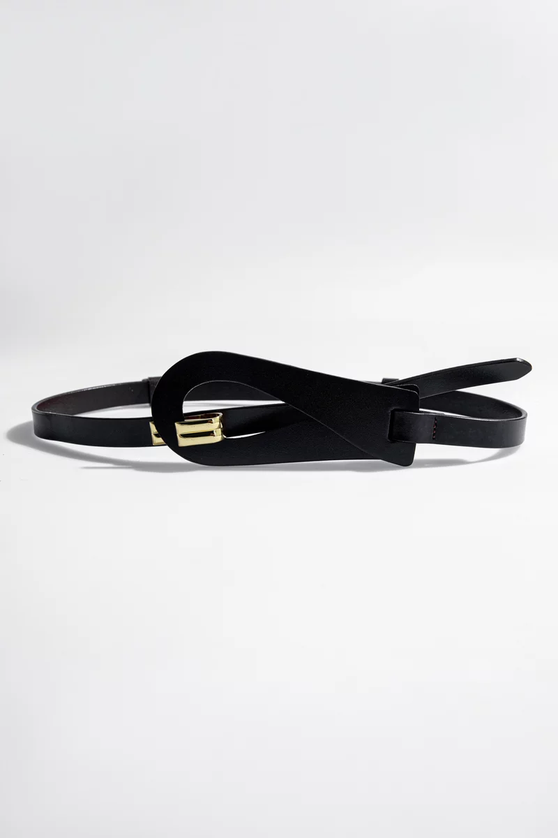 Black belt with accent loop photo 2