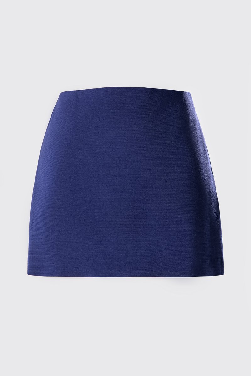

Базова спідниця міні у відтінку індиго