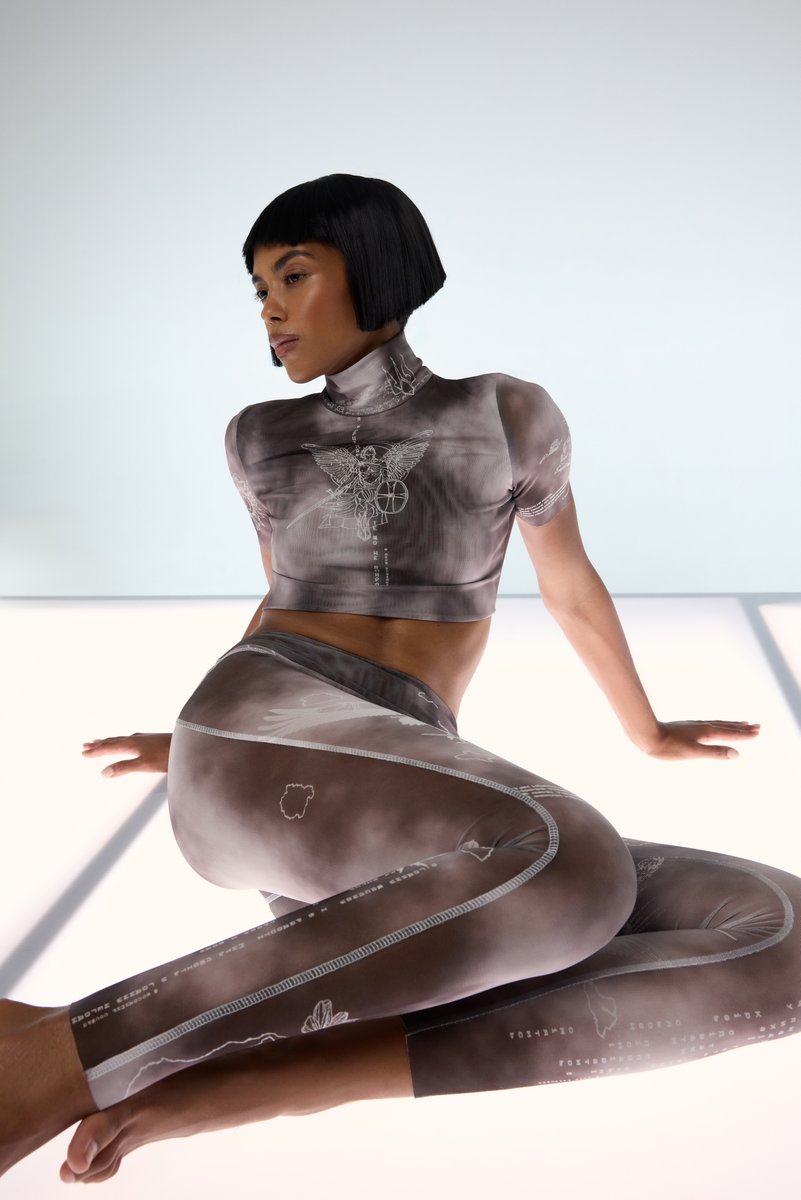 

Легінси Душа зі стрейч-сітки