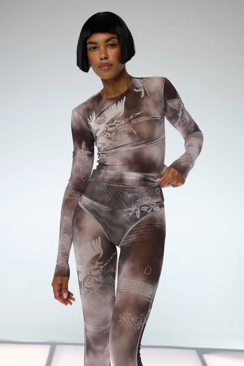 Longsleeve made of stretch mesh Dusha photo 4